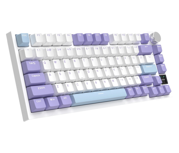 Ajazz AK820 Pro Flying Fish Switch Purple White Blue RGB - 1536363 - zdjęcie 3
